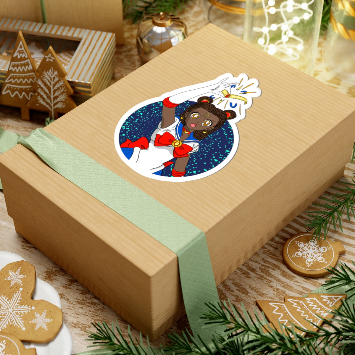 Sailor Girl Space Magic Kiss-Cut Sticker — Anime Magical Girl Decal