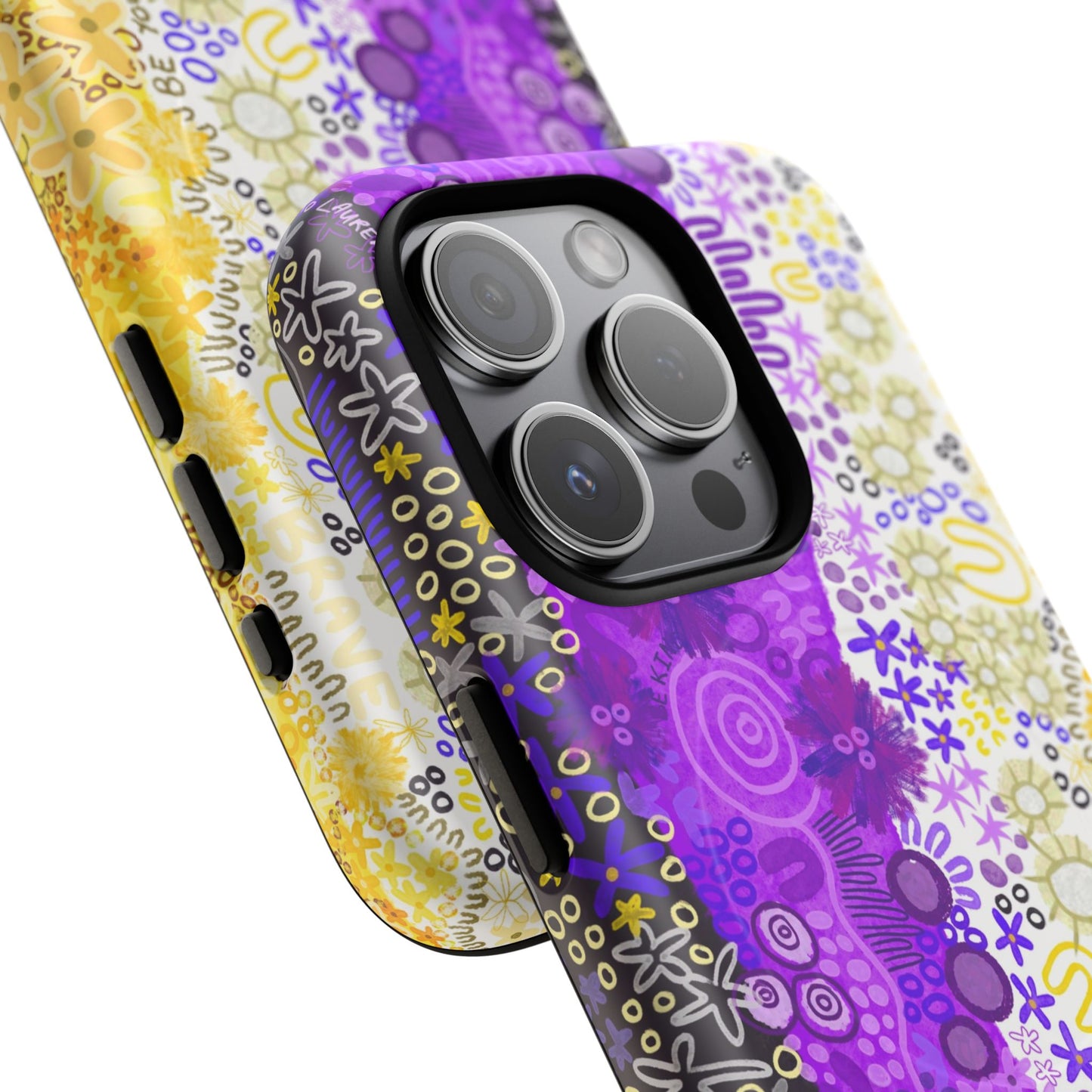 Aboriginal Art | Be yourself | Non-Binary Flag”Pride Flag | Tough Mag Safe Case