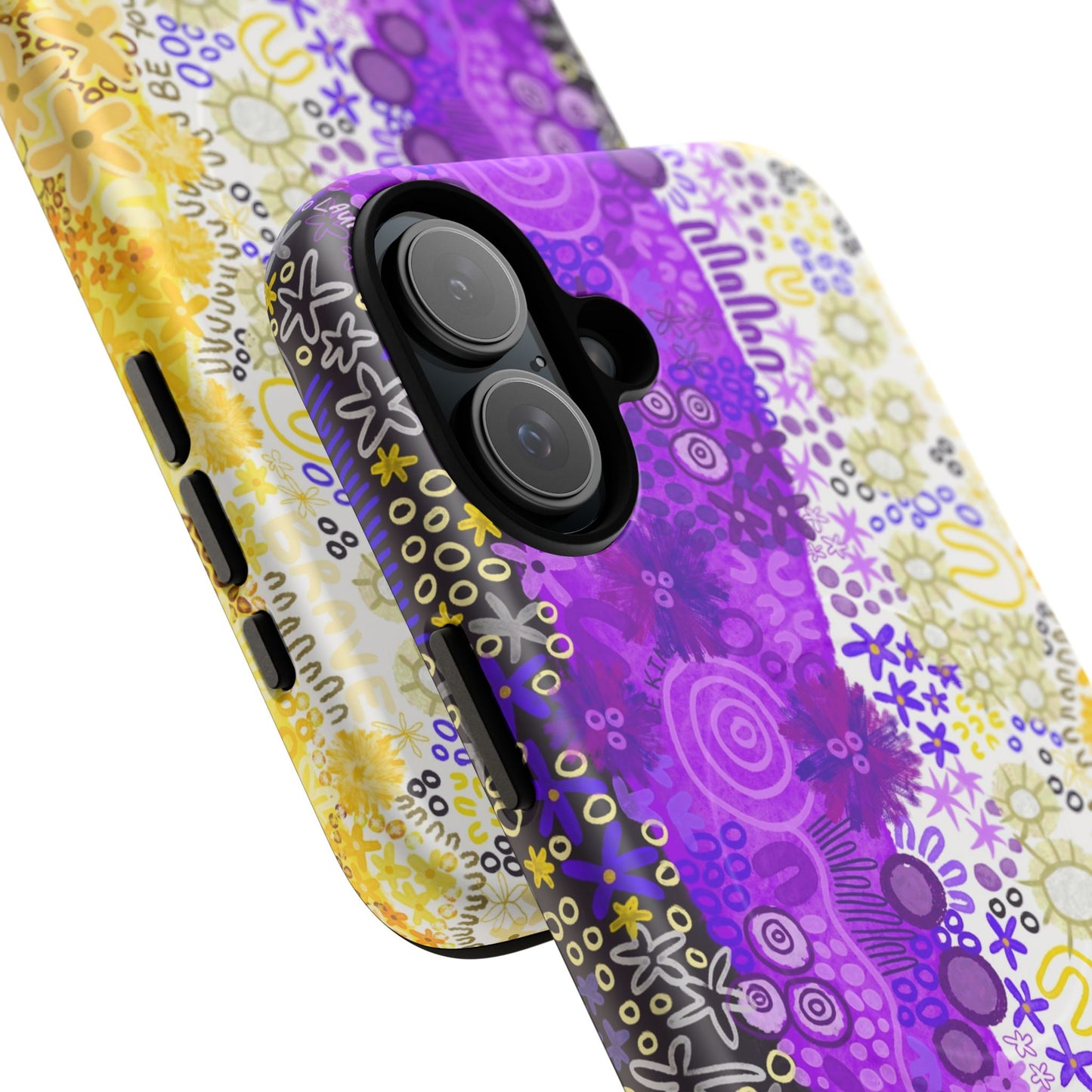 Aboriginal Art | Be yourself | Non-Binary Flag”Pride Flag | Tough Mag Safe Case