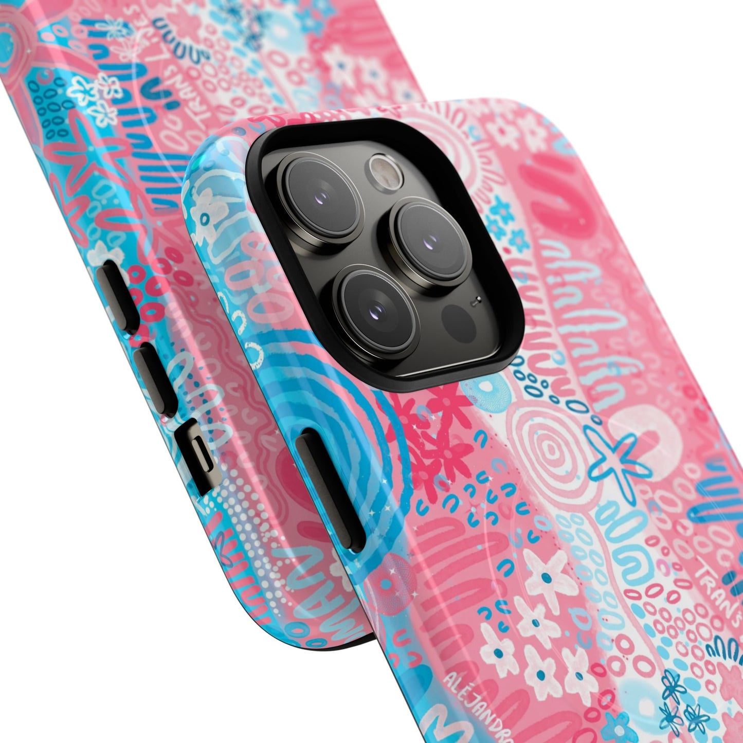 Aboriginal Art | Trans Flag | Tough Mag Safe Case