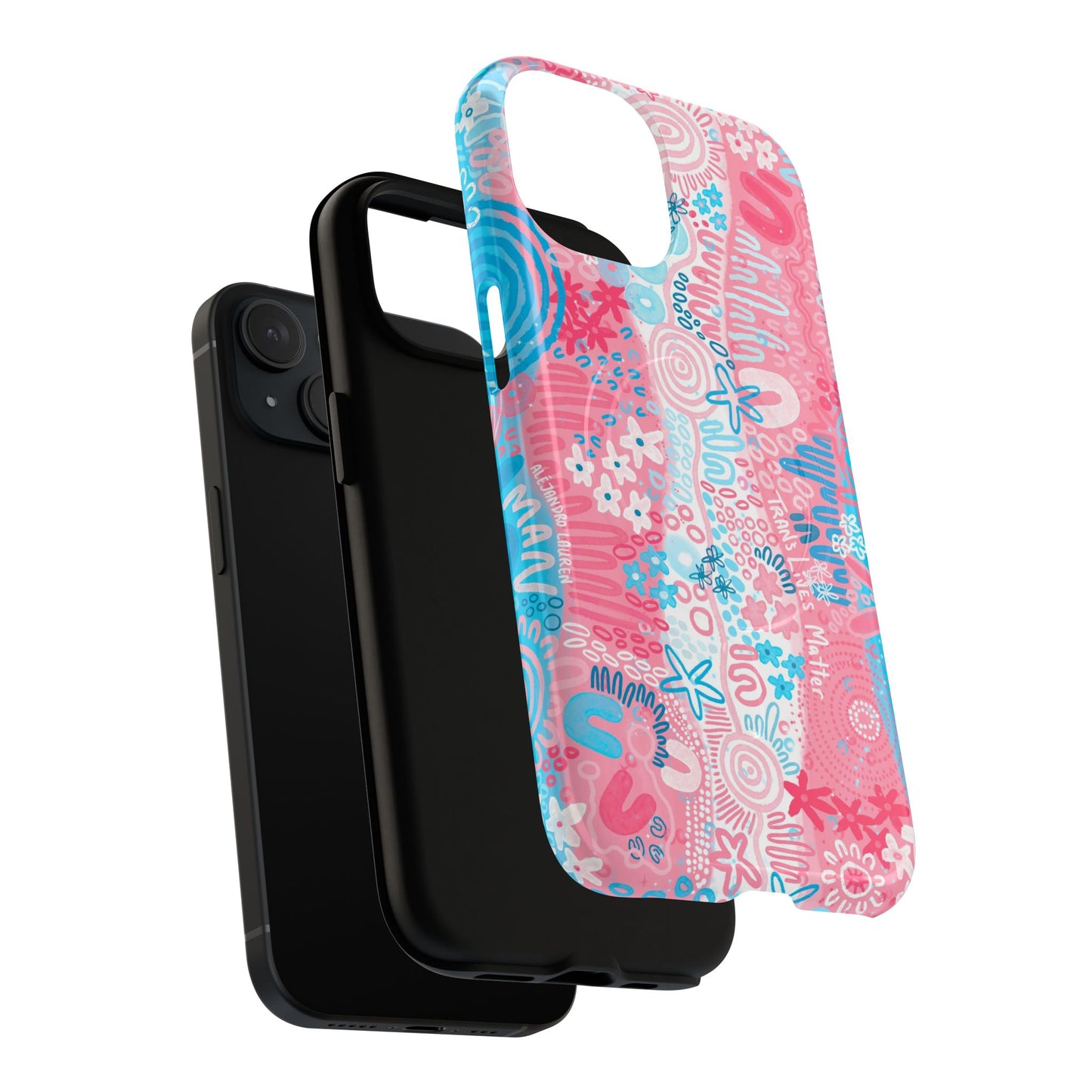 Aboriginal Art | Trans Flag | Tough Mag Safe Case