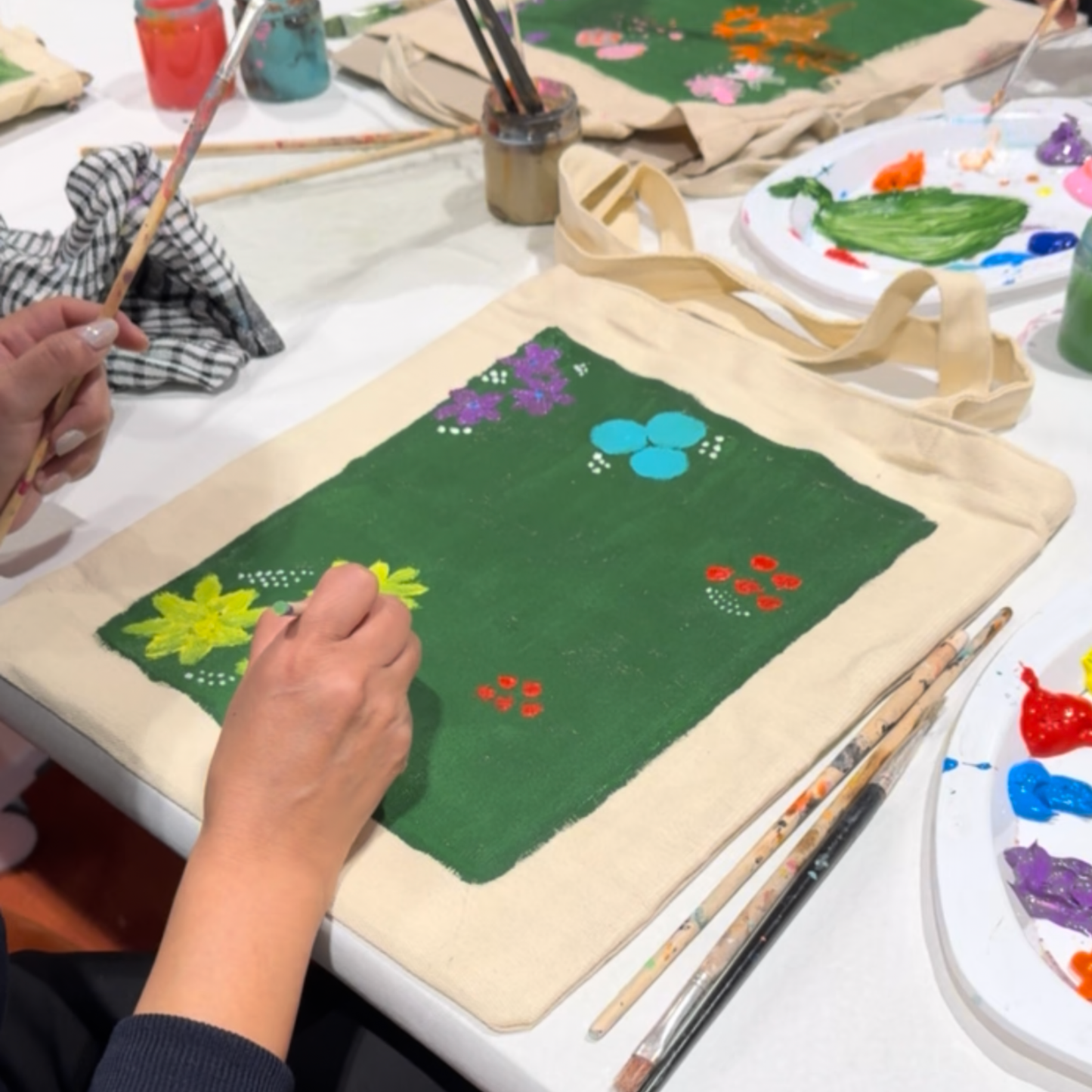 Flower Tote Painting Workshop | Saturday 10th January 2026 (1pm–3pm)