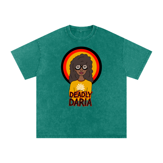 Aboriginal Art | Deadly Daria (2nd Release) | Streetwear Unisex 100% Cotton Loose Basic Tee