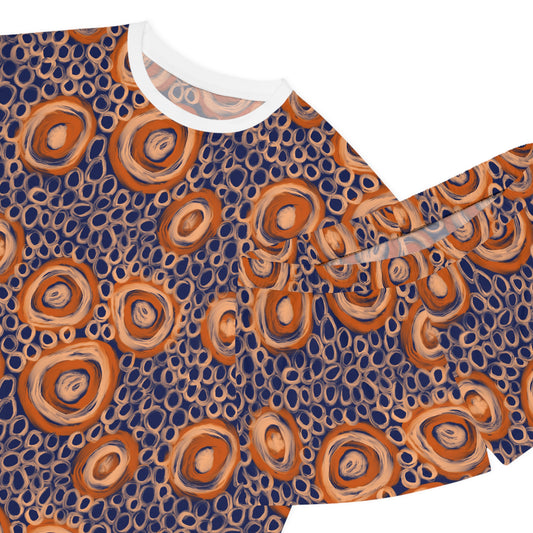 Aboriginal Art Women's Pajama Set — By the water