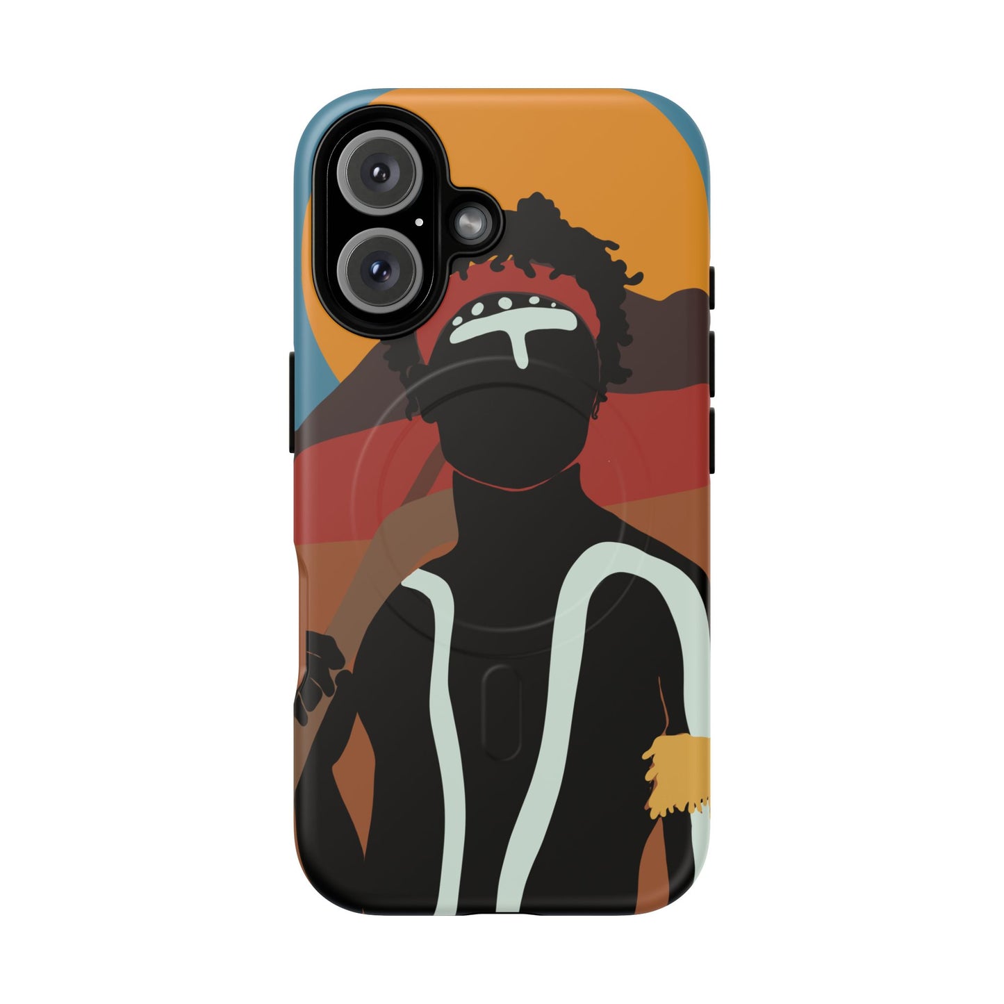 Aboriginal Art | Dreamtime Warrior | Tough Mag Safe Case