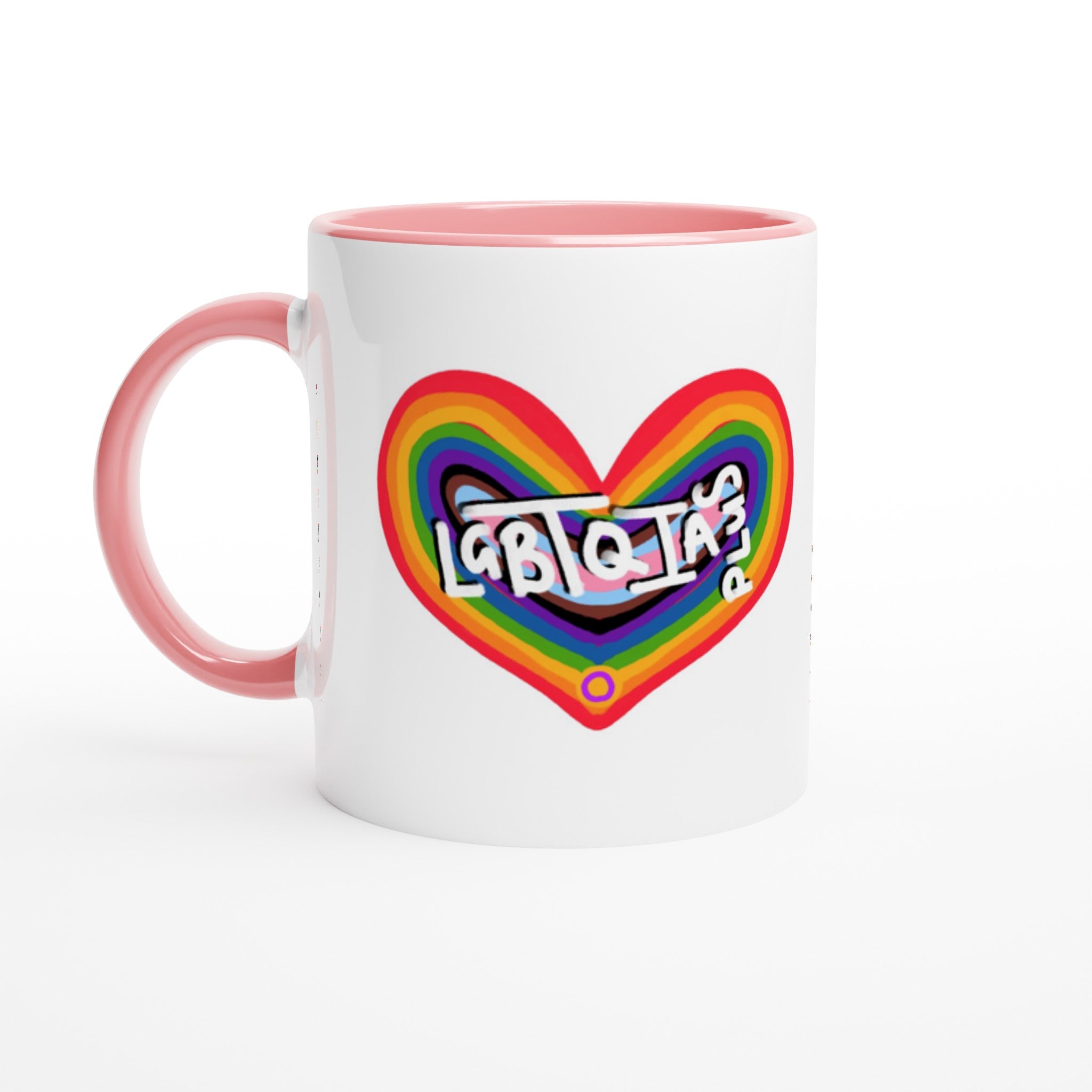 LGBTQIA | LGBTQIA Plus | White 11oz Ceramic Mug with Color Inside ...