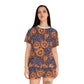 Aboriginal Art Women's Pajama Set — By the water