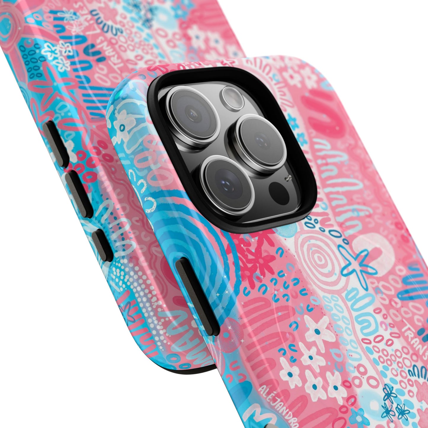 Aboriginal Art | Trans Flag | Tough Mag Safe Case