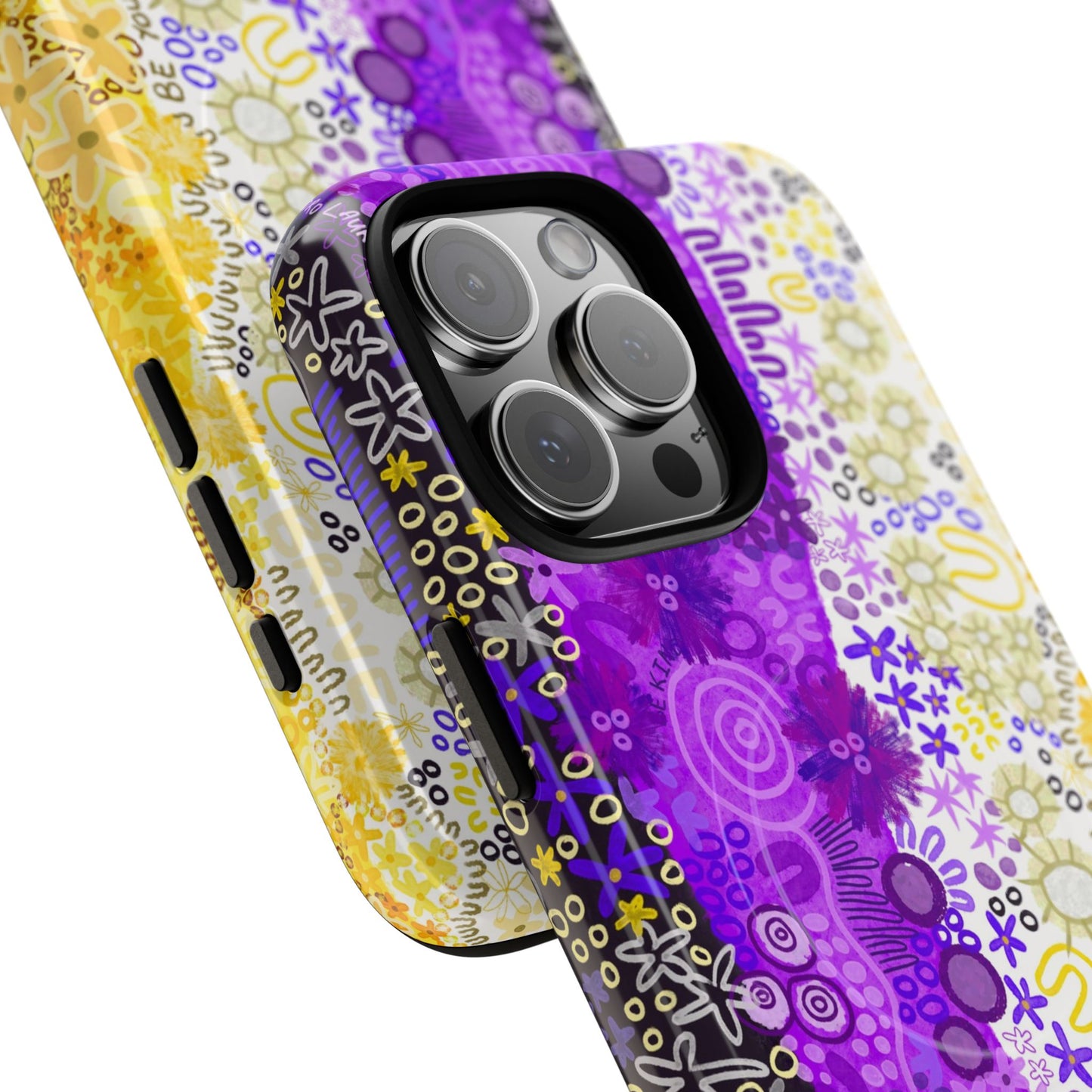 Aboriginal Art | Be yourself | Non-Binary Flag”Pride Flag | Tough Mag Safe Case