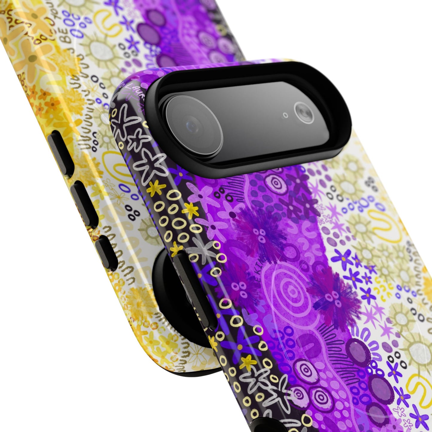 Aboriginal Art | Be yourself | Non-Binary Flag”Pride Flag | Tough Mag Safe Case