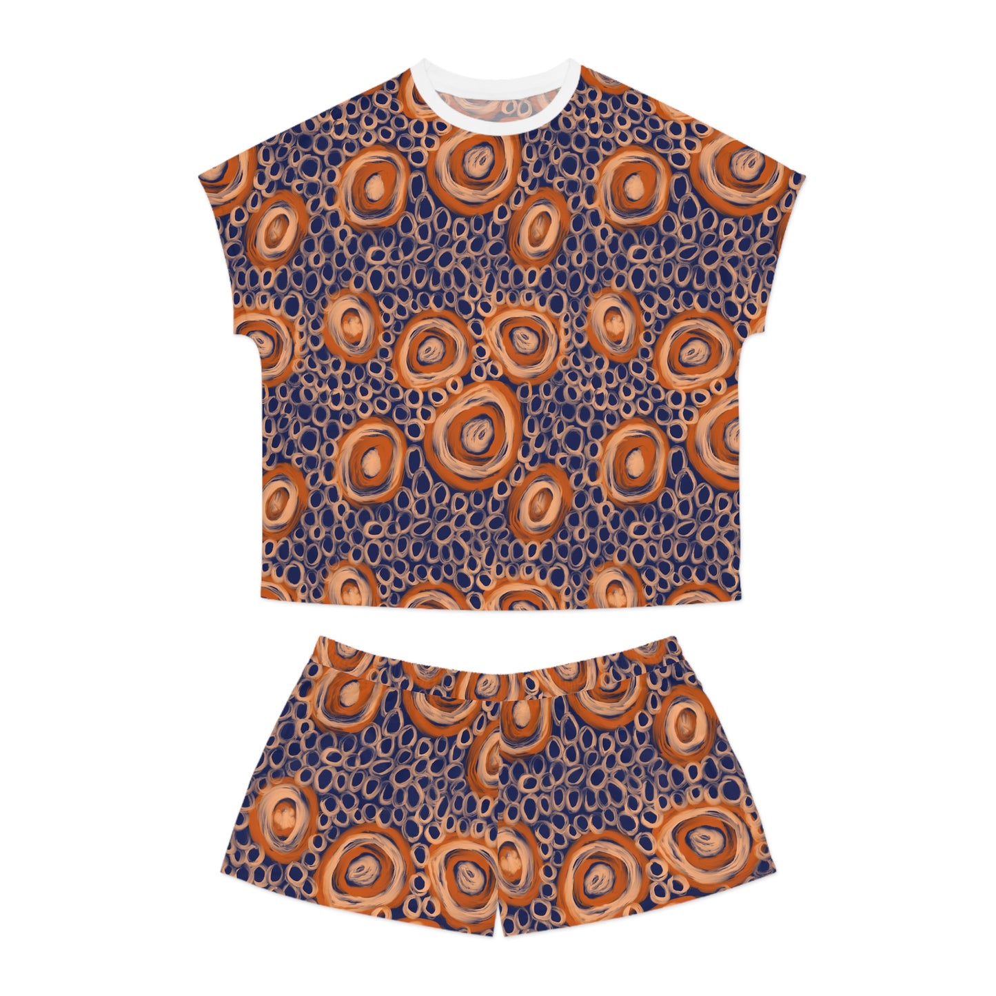 Aboriginal Art Women's Pajama Set — By the water