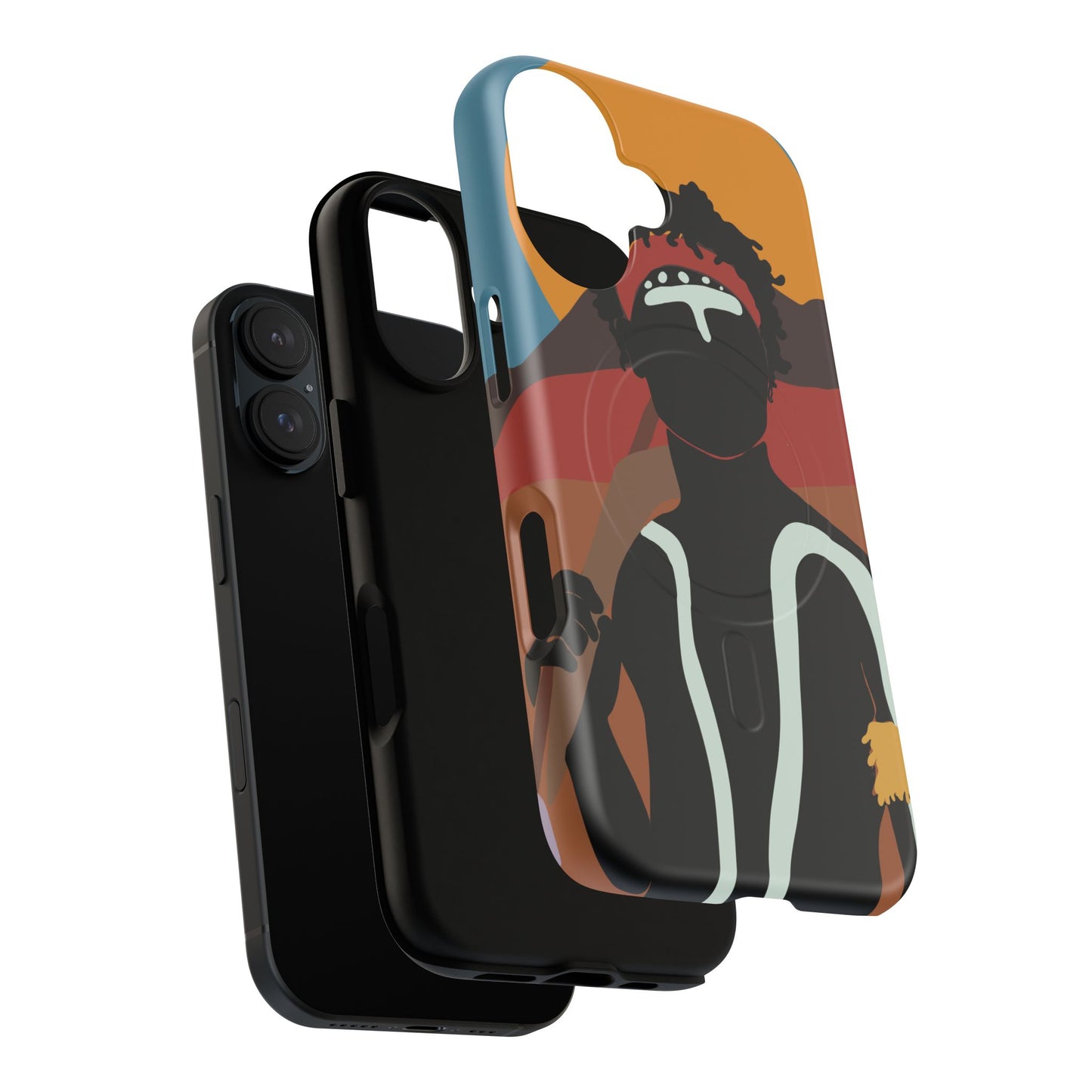 Aboriginal Art | Dreamtime Warrior | Tough Mag Safe Case