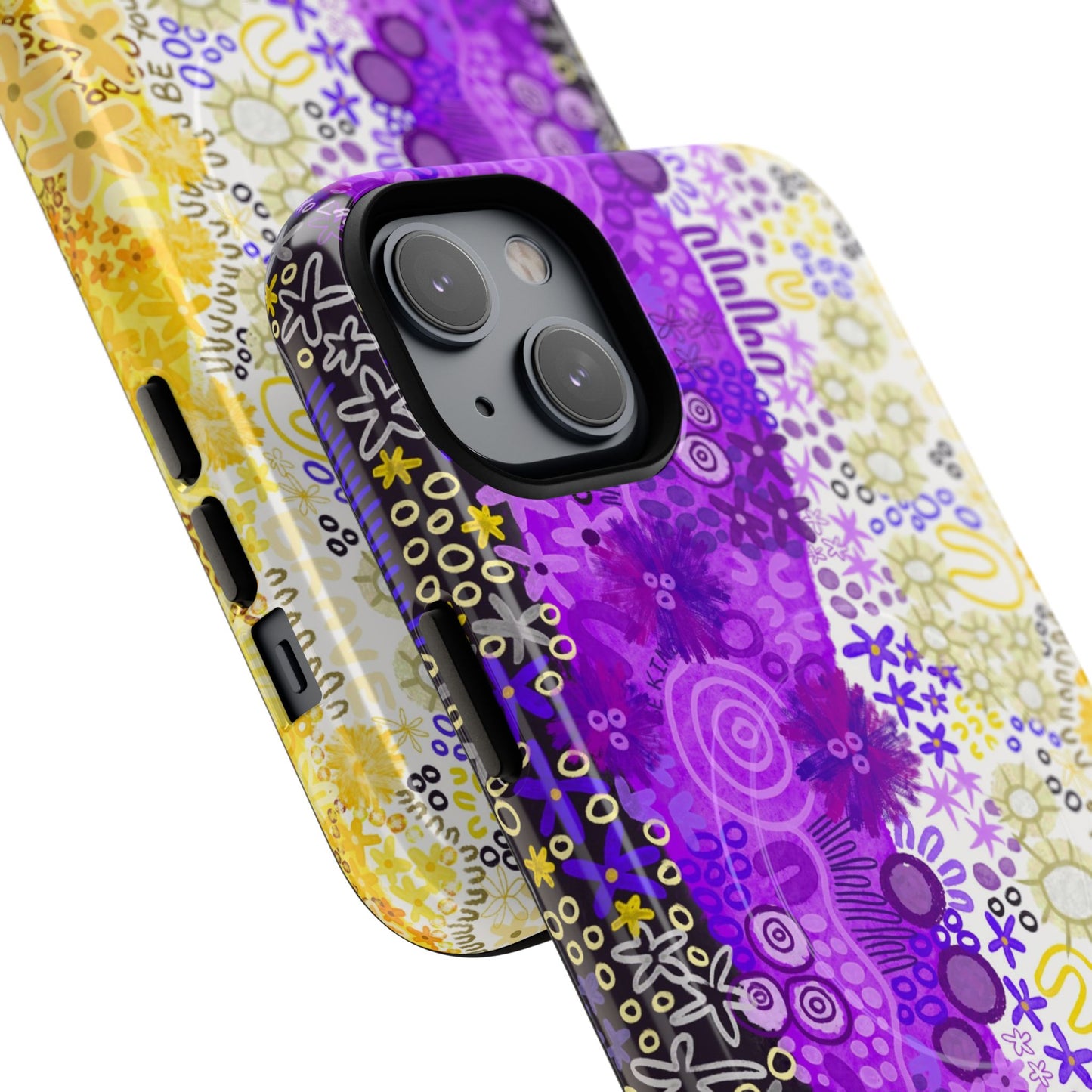 Aboriginal Art | Be yourself | Non-Binary Flag”Pride Flag | Tough Mag Safe Case