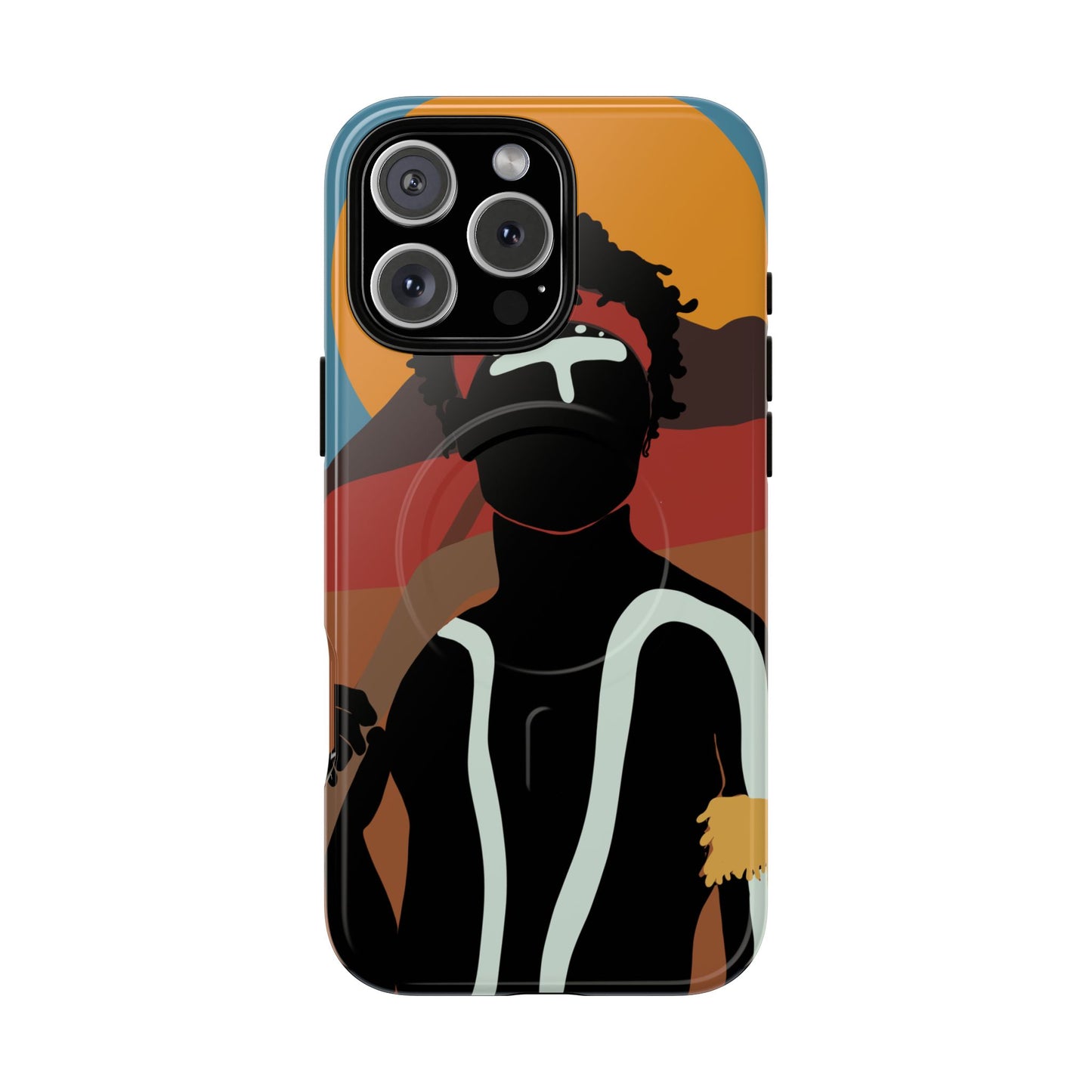 Aboriginal Art | Dreamtime Warrior | Tough Mag Safe Case