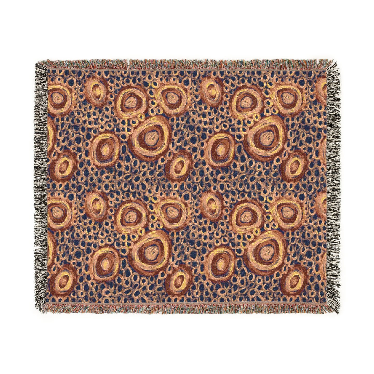 Aboriginal Art | Together | 100% cotton Cozy Woven Blanket  