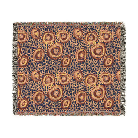 Aboriginal Art | Together | 100% cotton Cozy Woven Blanket  