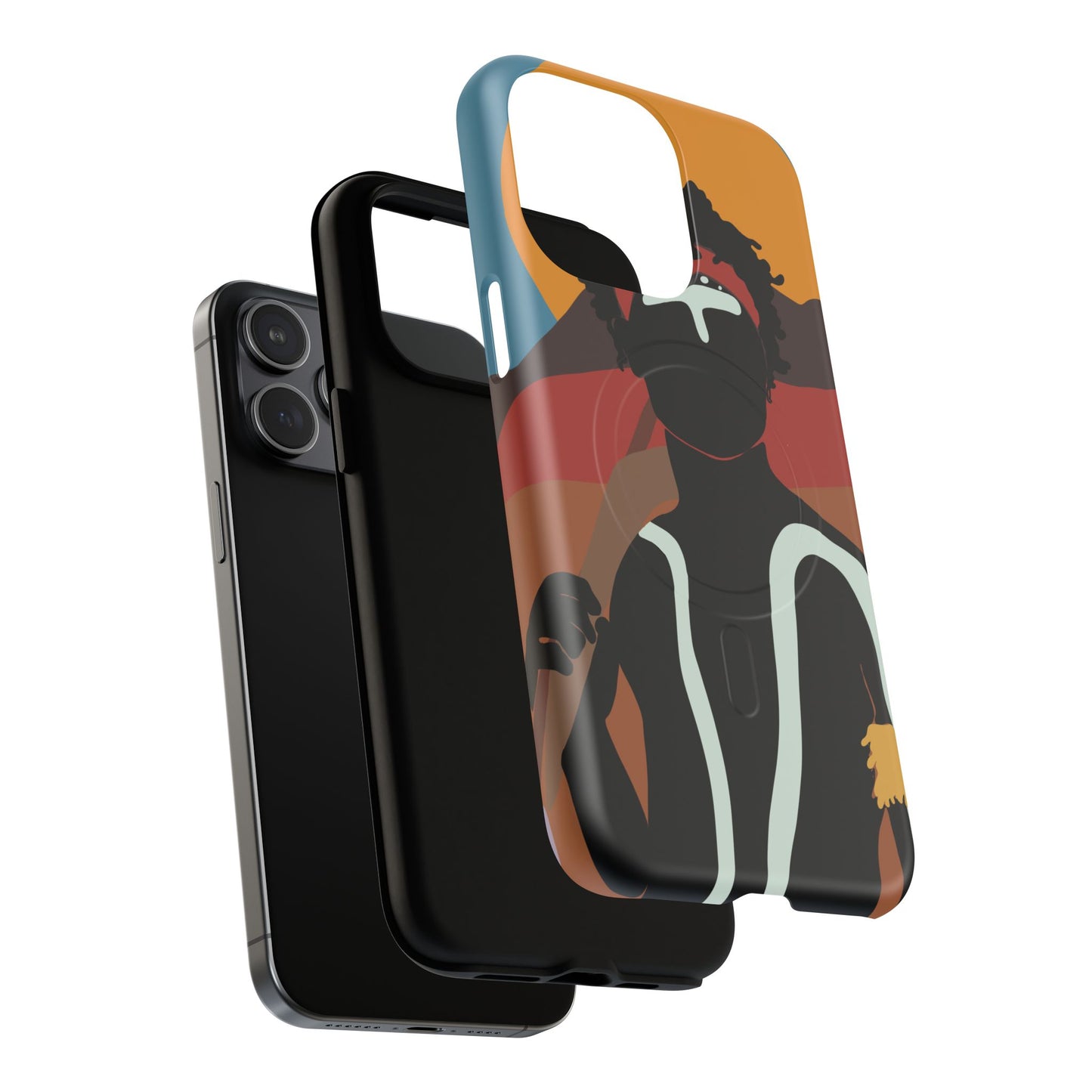 Aboriginal Art | Dreamtime Warrior | Tough Mag Safe Case