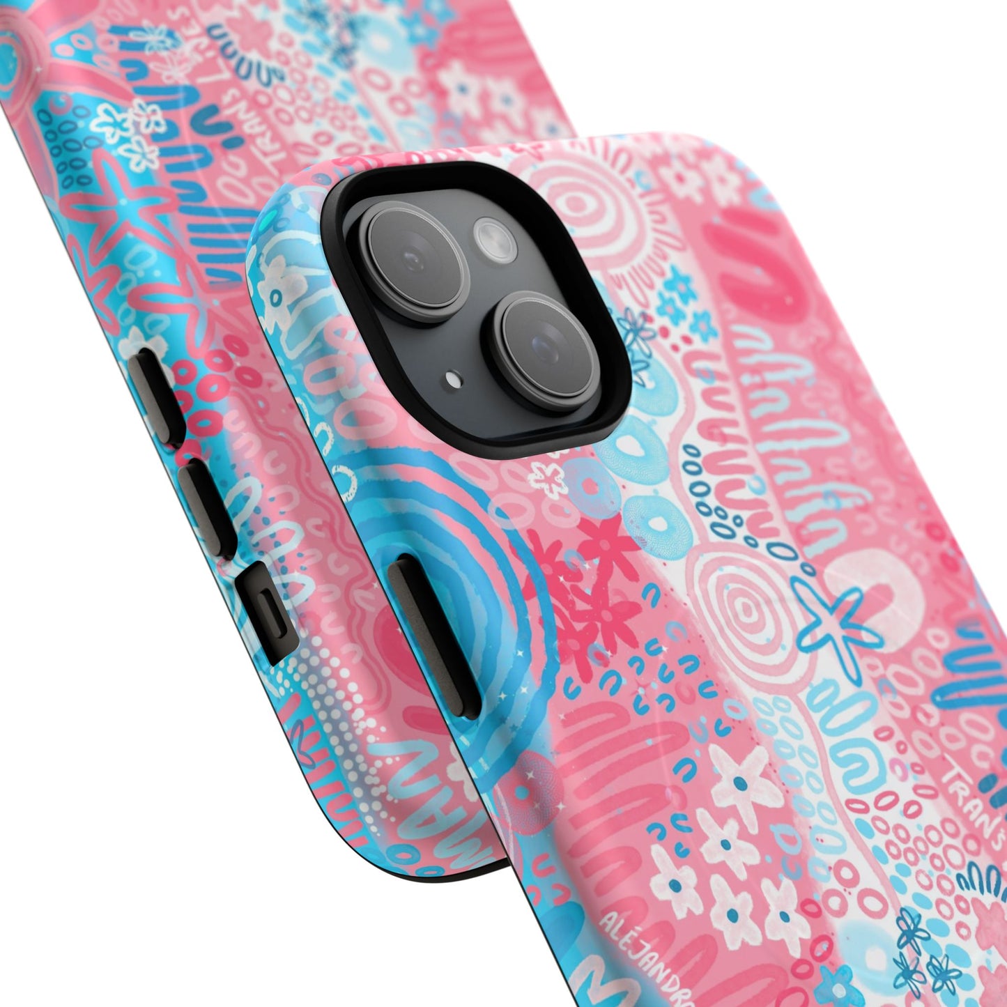 Aboriginal Art | Trans Flag | Tough Mag Safe Case