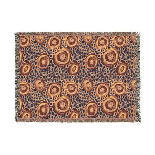 Aboriginal Art | Together | 100% cotton Cozy Woven Blanket  