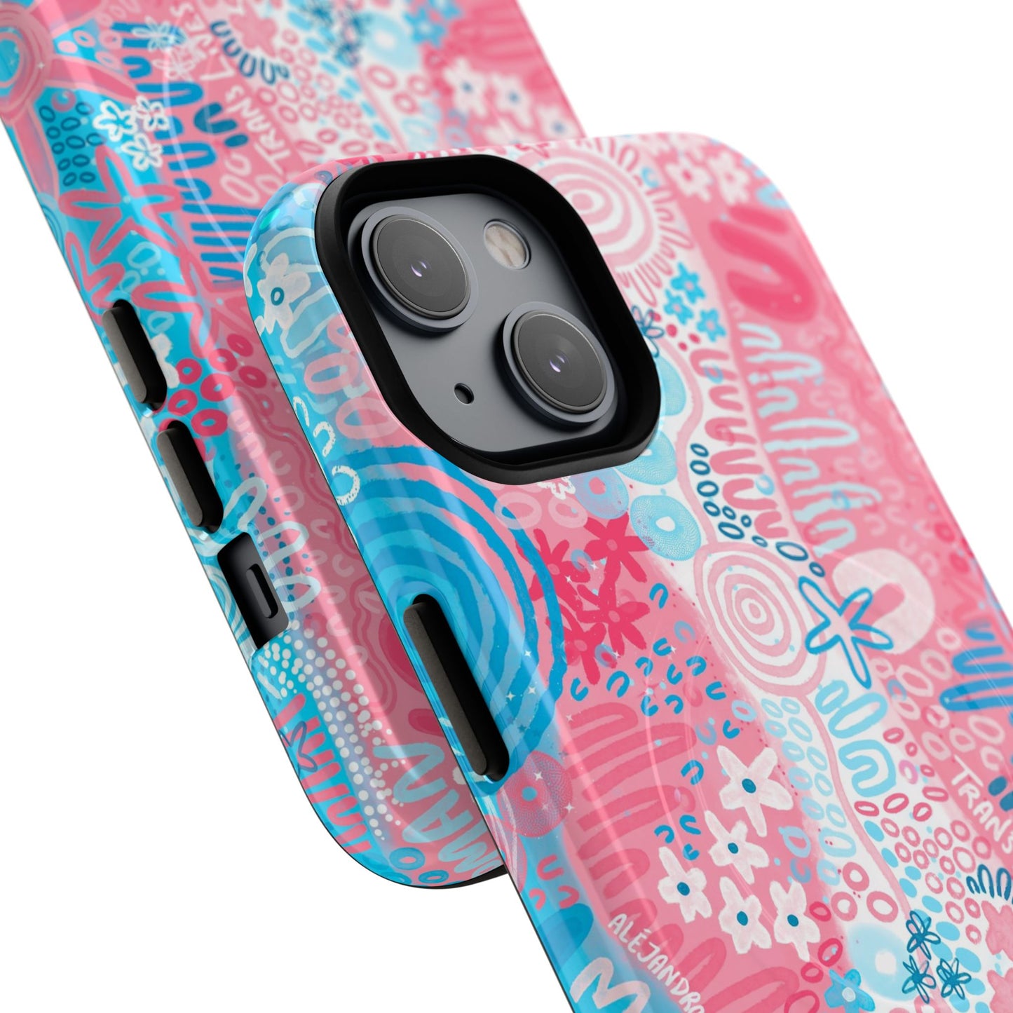 Aboriginal Art | Trans Flag | Tough Mag Safe Case