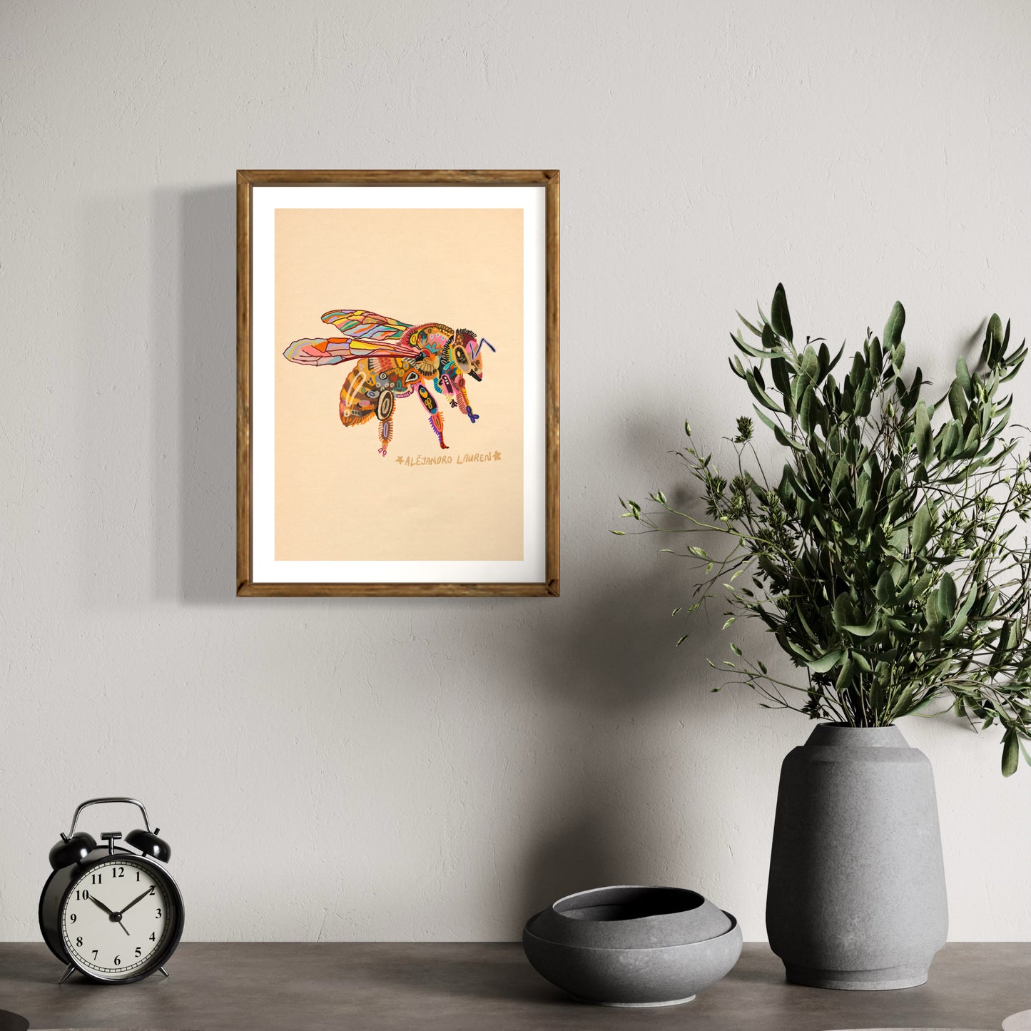 Abstract Expressionism Art | Native Australian Bee | Fierce and Fearless Collection | Art Print
