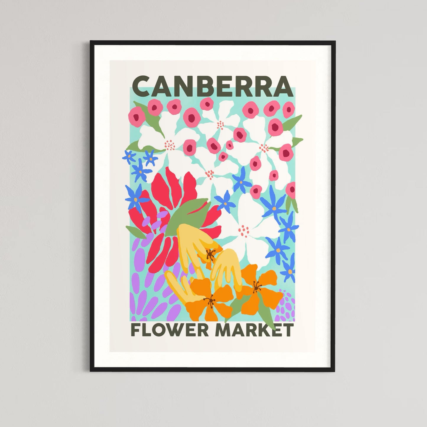 Floral Art | Flower Market | Art Print