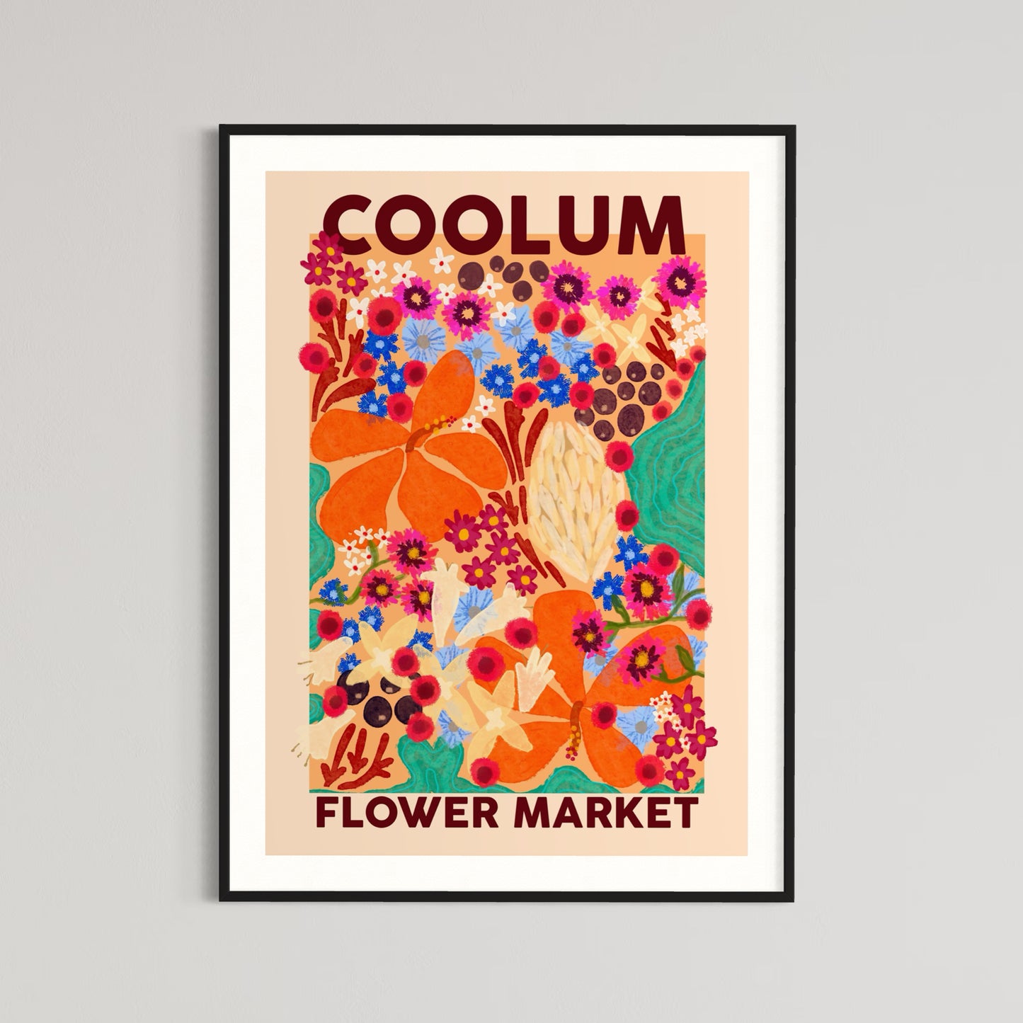 Floral Art | Flower Market | Art Print