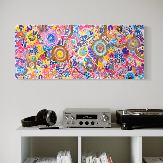 Aboriginal Art | Girrawiiny [Wiradjuri for a Quiet Place with Pretty Flowers] | Original painting