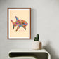 Abstract Expressionism Art | Great White Shark | Fierce and Fearless Collection | Art Print