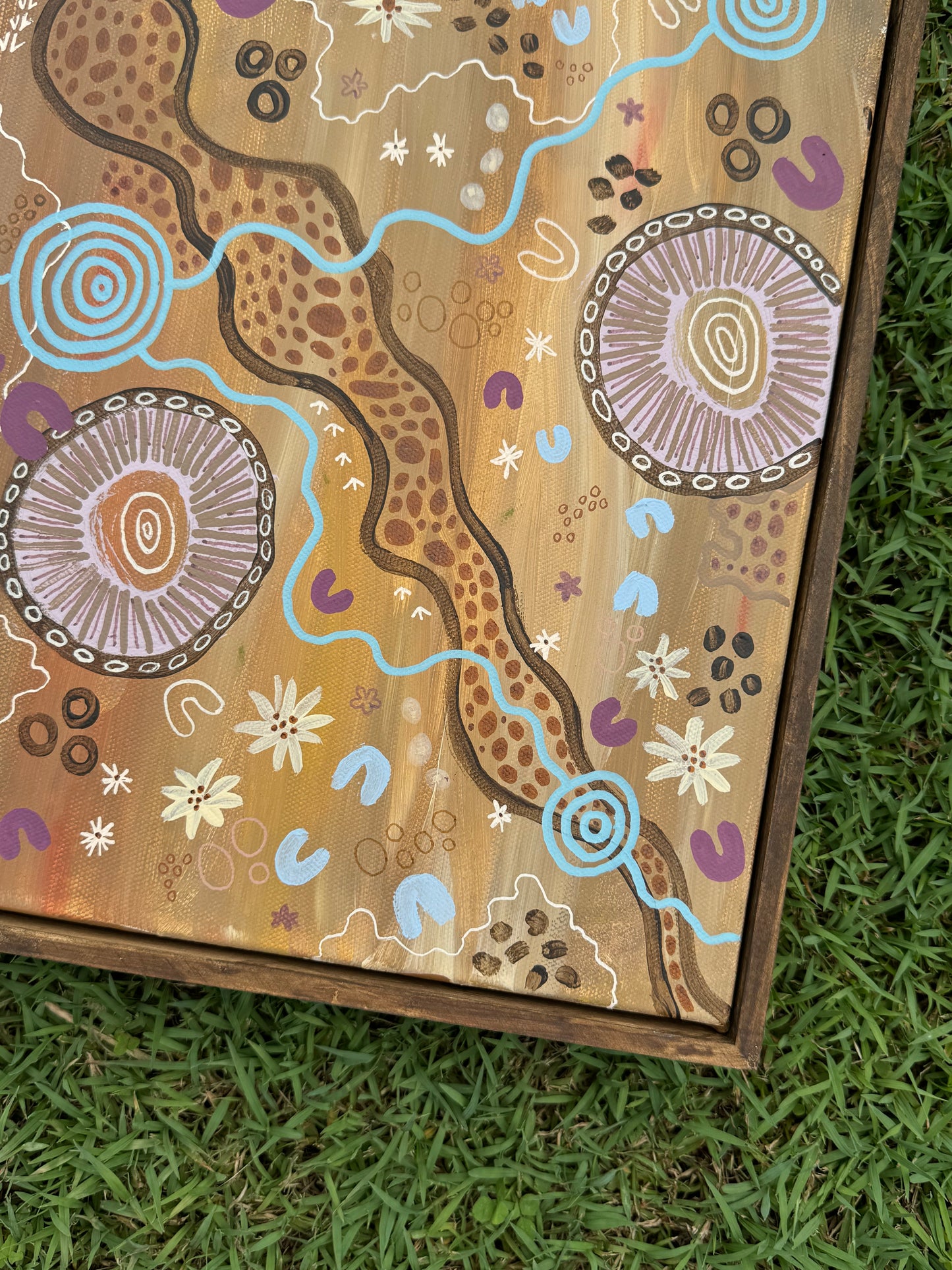 Aboriginal Art | By The River | Original Painting