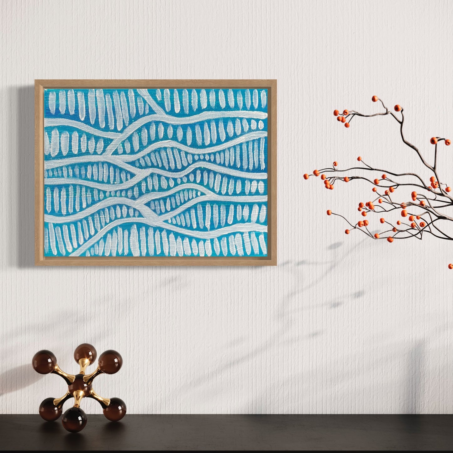 Aboriginal Art | Rushing Water | One-of-a-Kind Original Painting