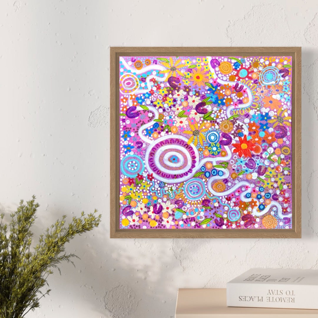 Aboriginal Art | Blossoming Bonds | One-of-a-Kind Original Painting