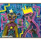 Abstract Art | Star Driver and Passenger Princess | Original Painting 40 x 50cm