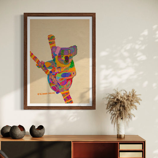 Abstract Expressionism Art | Koala | Fierce and Fearless Collection | Art Print
