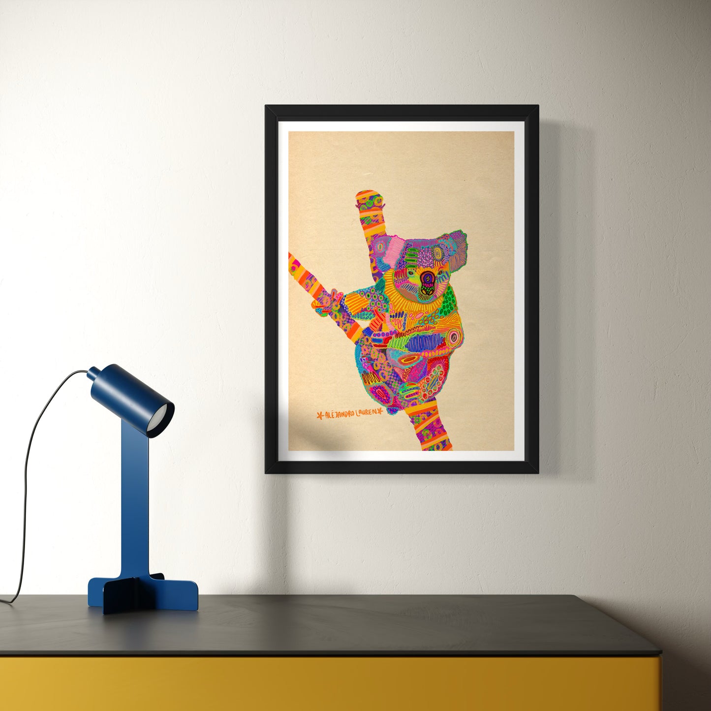 Abstract Expressionism Art | Koala | Fierce and Fearless Collection | Art Print