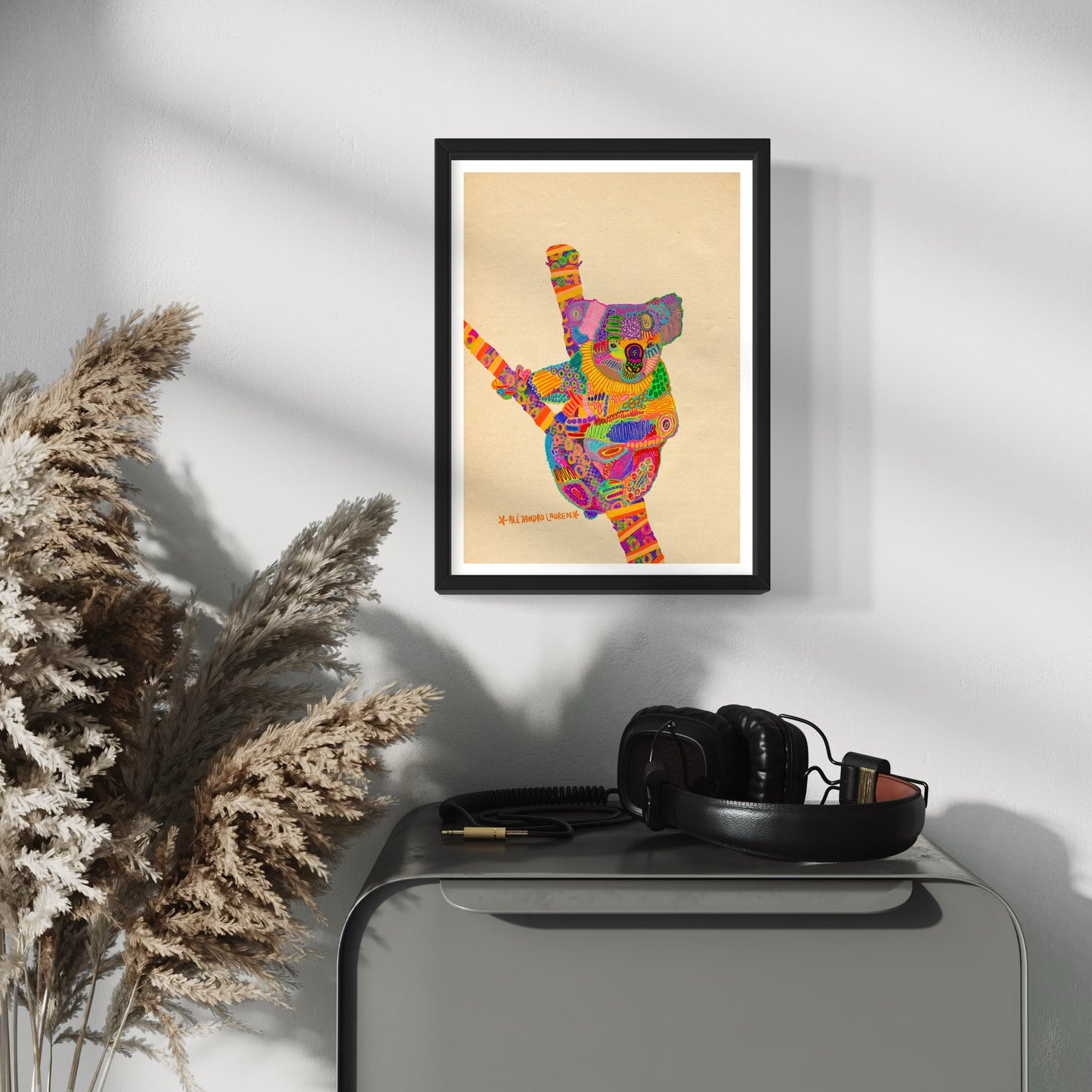 Abstract Expressionism Art | Koala | Fierce and Fearless Collection | Art Print