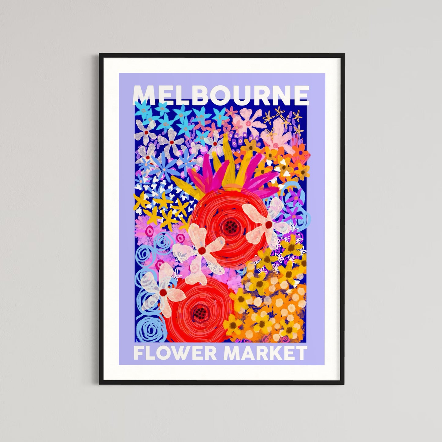 Floral Art | Flower Market | Art Print