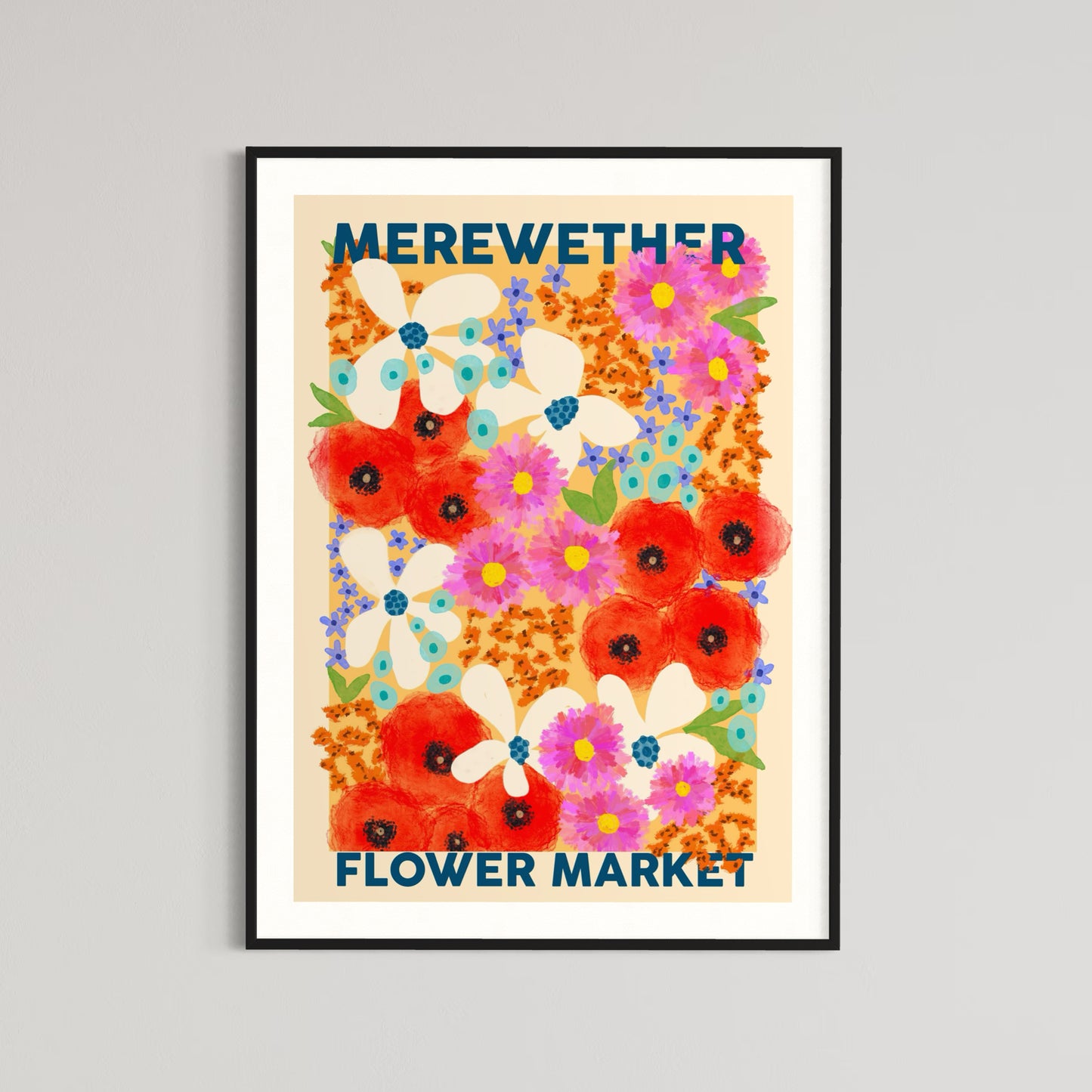 Floral Art | Flower Market | Art Print
