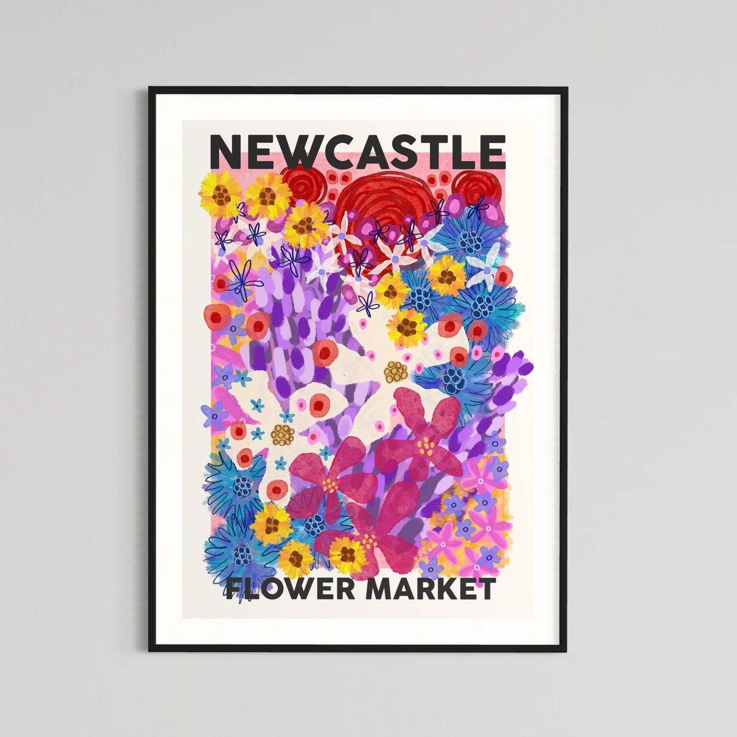 Floral Art | Flower Market | Art Print