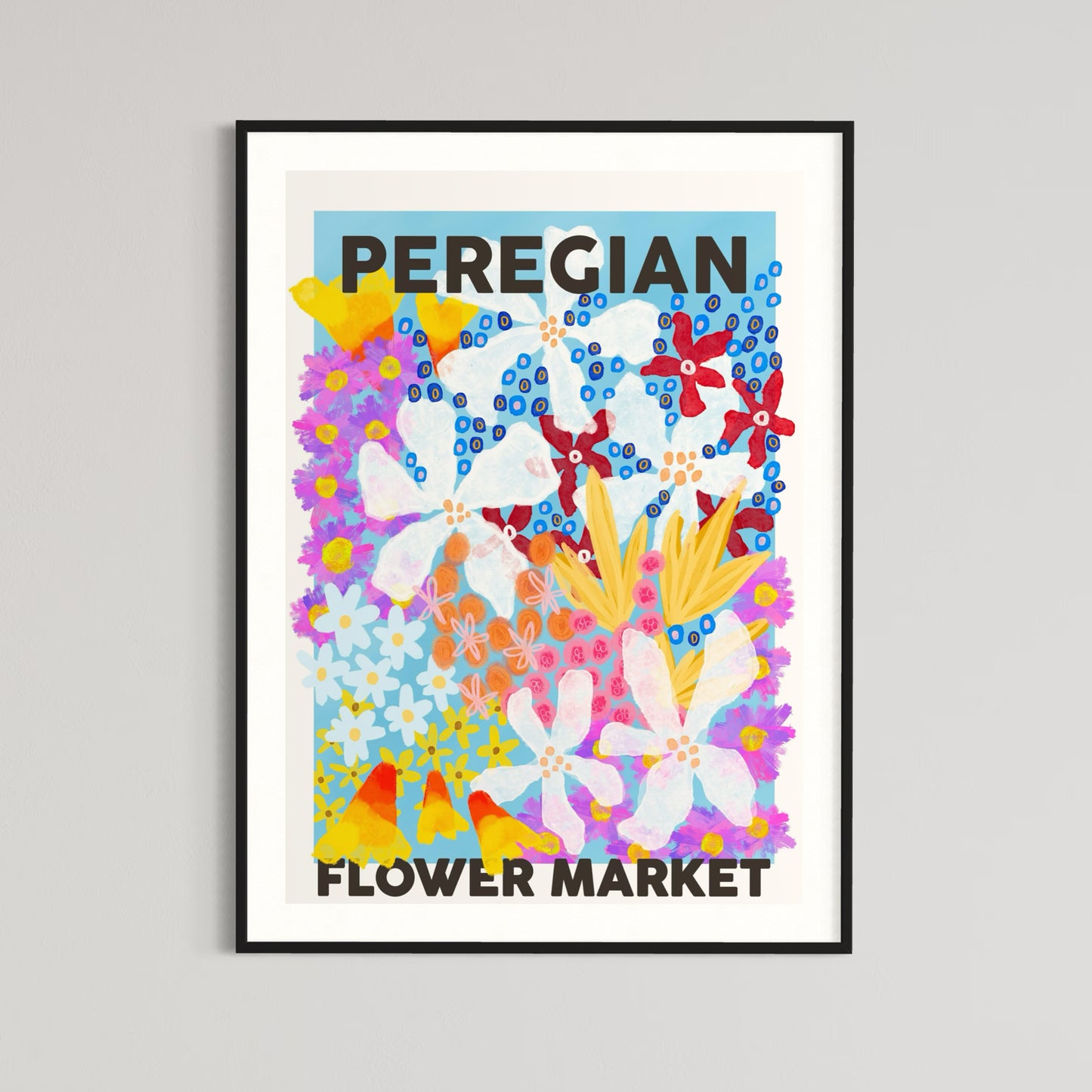 Floral Art | Flower Market | Art Print