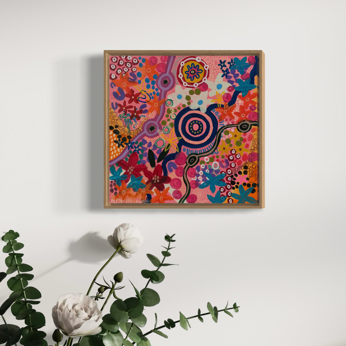 Aboriginal Art | Journey Together | Original Painting 30 x 30cm