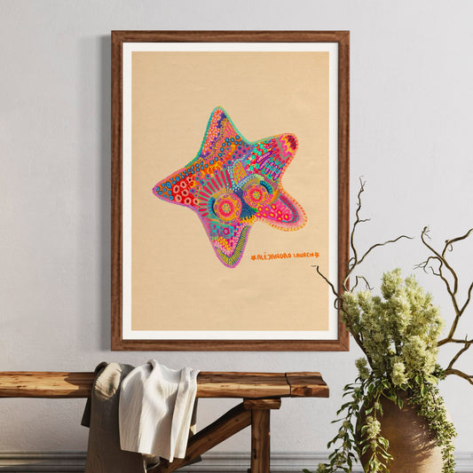 Abstract Expressionism Art | Starfish | Fierce and Fearless Collection | Art Print