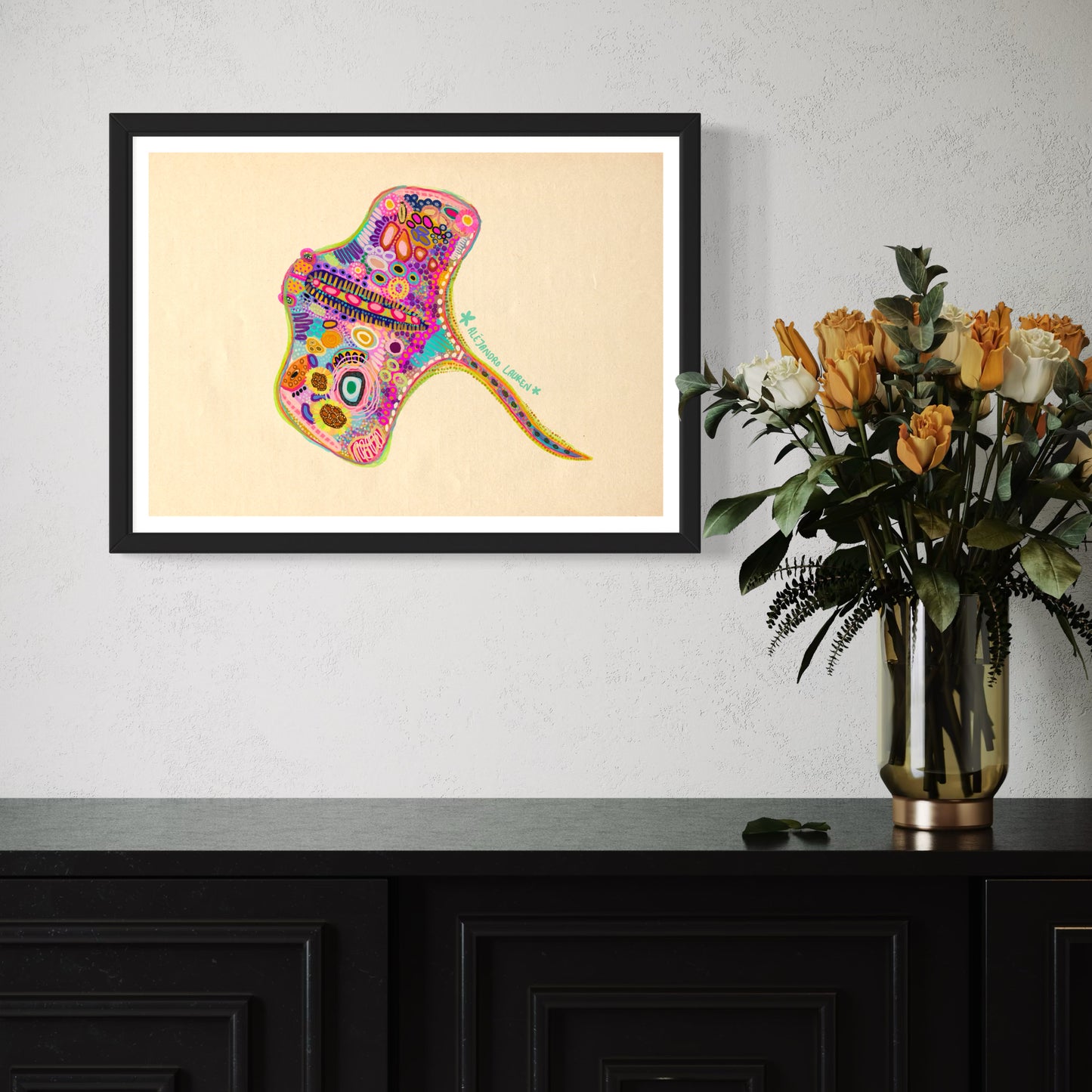 Abstract Expressionism Art | Stingray | Fierce and Fearless Collection | Art Print