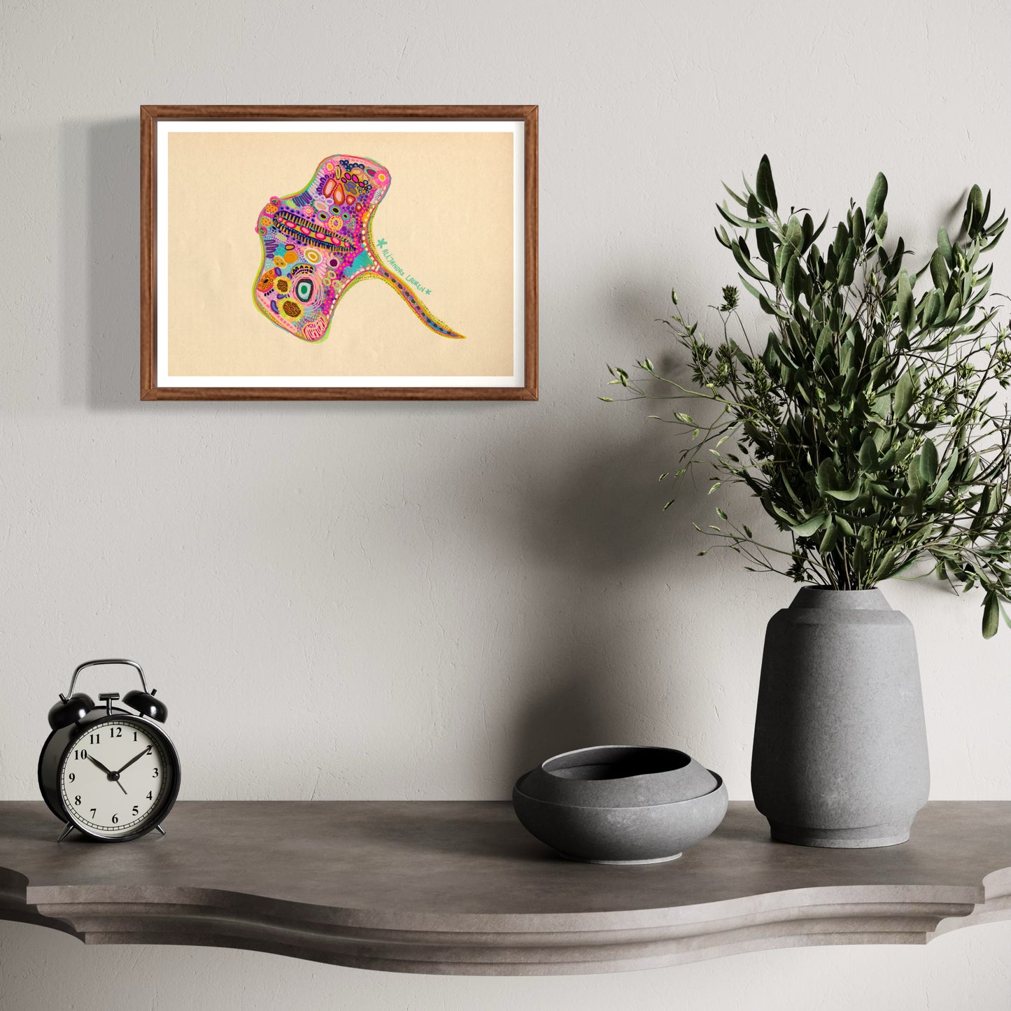 Abstract Expressionism Art | Stingray | Fierce and Fearless Collection | Art Print