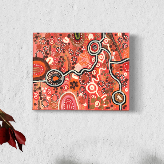 Aboriginal Art | Sun Kissed | One-of-a-Kind Original Painting