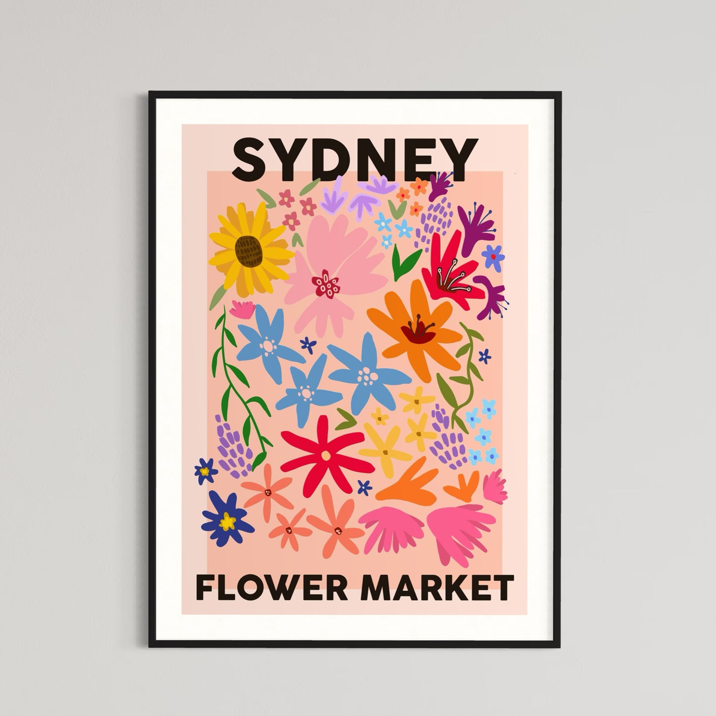 Floral Art | Flower Market | Art Print