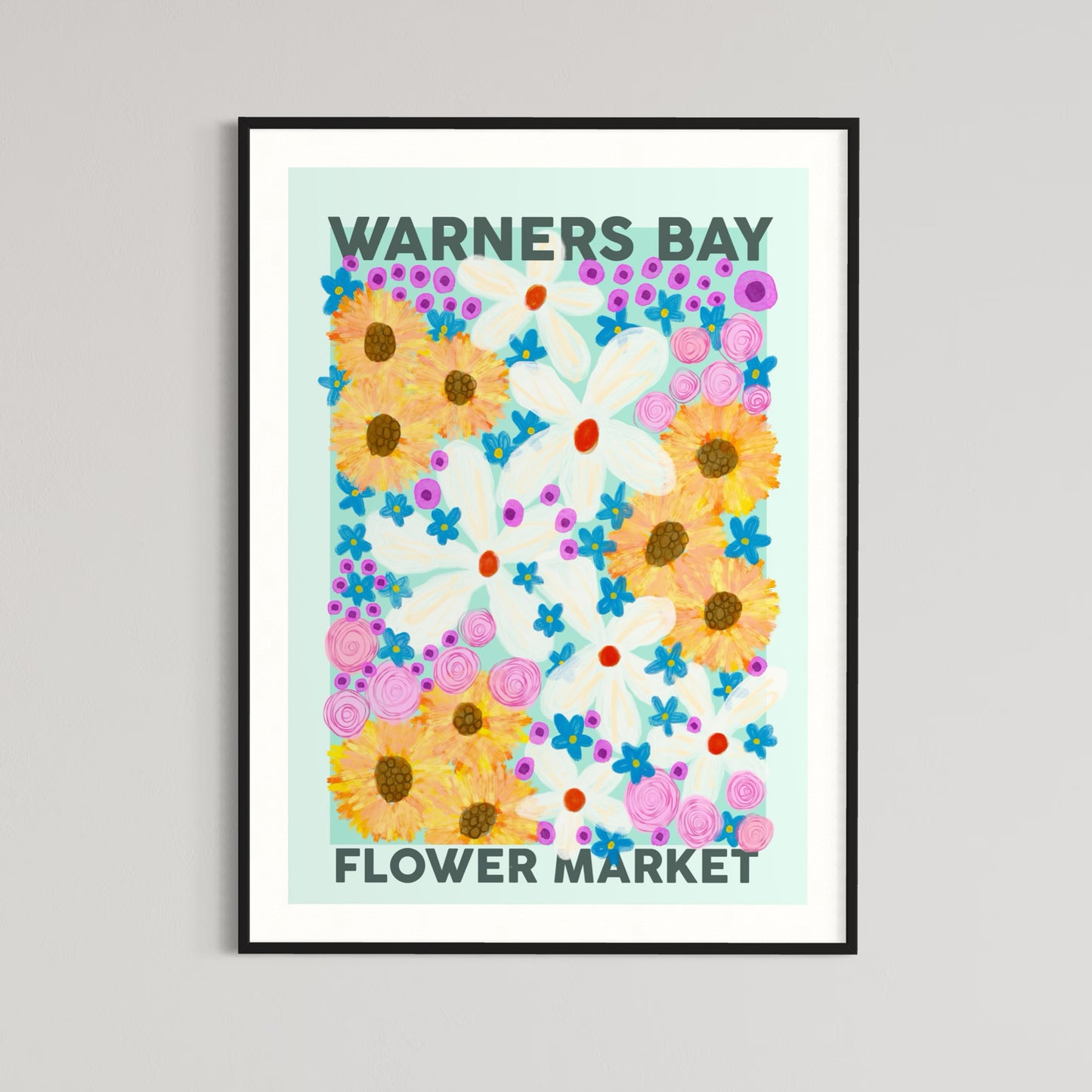 Floral Art | Flower Market | Art Print