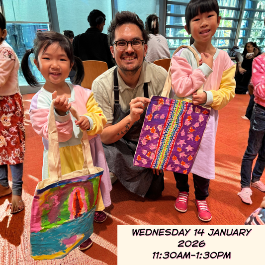 School Holiday | Canvas Painting Workshop (Kids) Rainbow Creatures and Magical Landscape | Wednesday 14th January 2026 | 11:30am-1:30pm