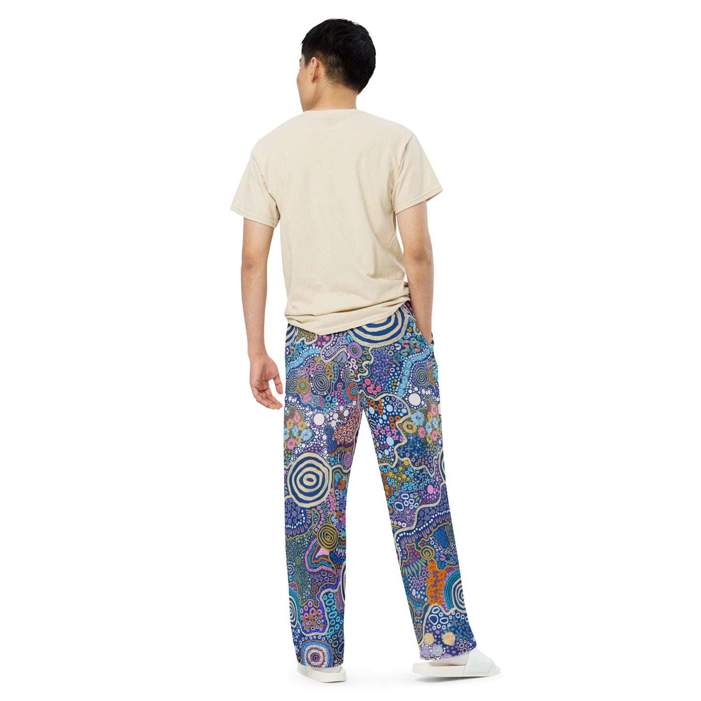 Aboriginal Art | Community | Unisex Wide-leg Pants