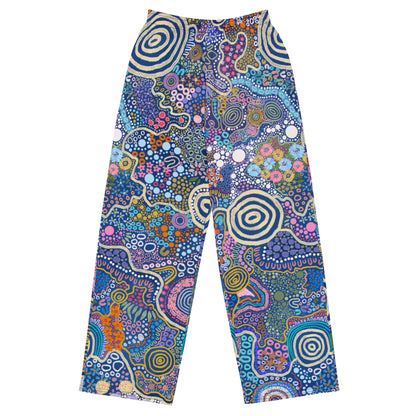 Aboriginal Art | Community | Unisex Wide-leg Pants